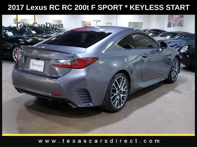 used 2017 Lexus RC 200t car, priced at $24,760