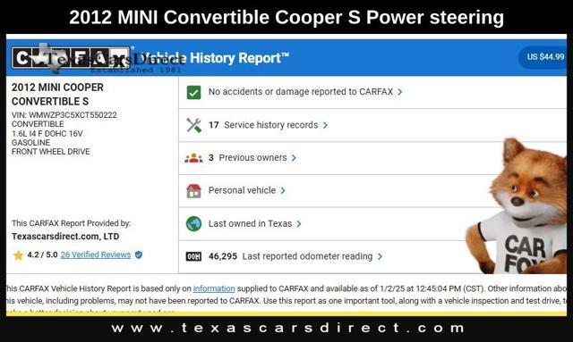 used 2012 MINI Cooper S car, priced at $10,994