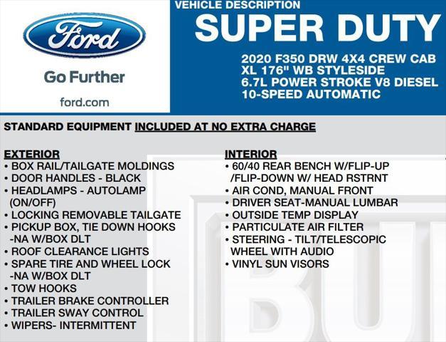 used 2020 Ford F-350 car, priced at $42,583
