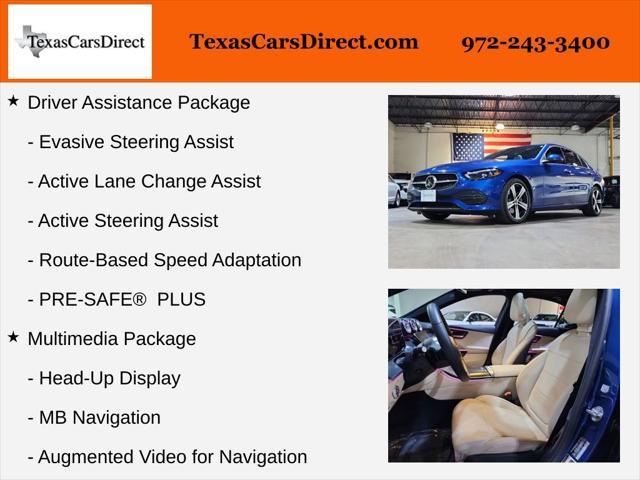 used 2023 Mercedes-Benz C-Class car, priced at $37,524