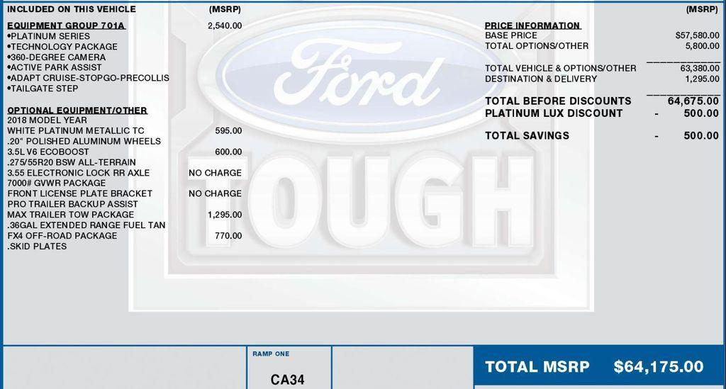 used 2018 Ford F-150 car, priced at $26,800