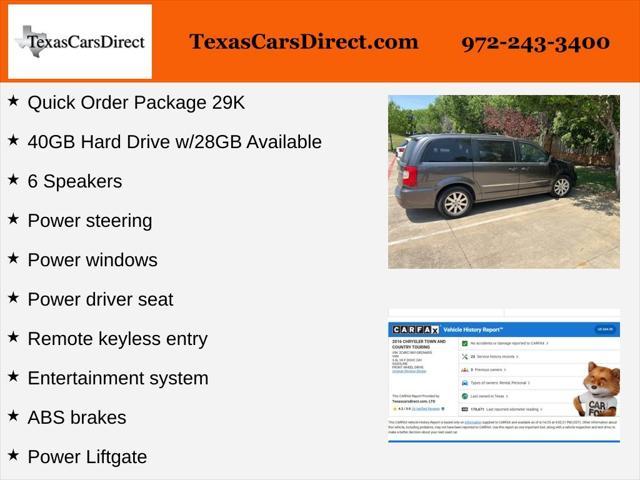 used 2016 Chrysler Town & Country car, priced at $6,930