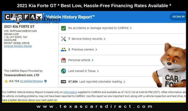 used 2021 Kia Forte car, priced at $14,998