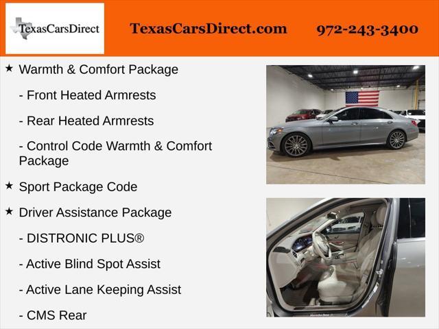 used 2015 Mercedes-Benz S-Class car, priced at $16,995