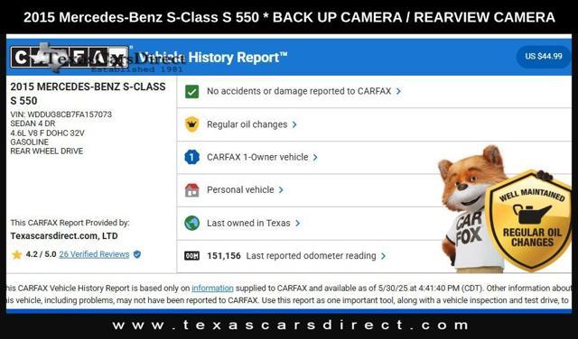 used 2015 Mercedes-Benz S-Class car, priced at $16,995