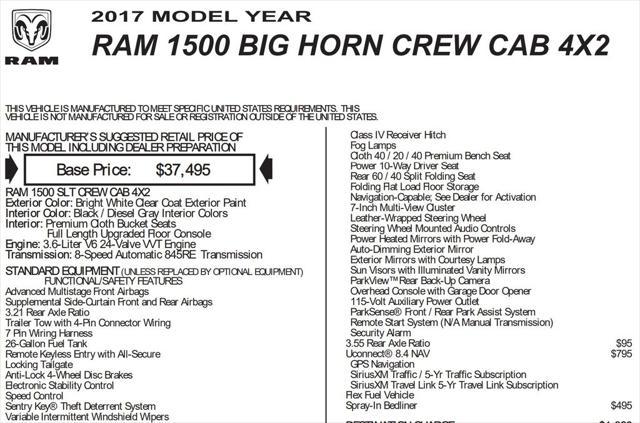 used 2017 Ram 1500 car, priced at $14,650