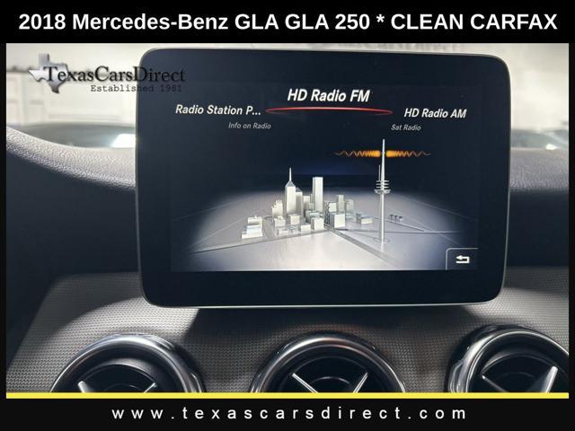 used 2018 Mercedes-Benz GLA 250 car, priced at $17,646