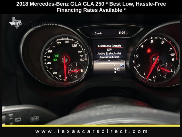 used 2018 Mercedes-Benz GLA 250 car, priced at $17,646