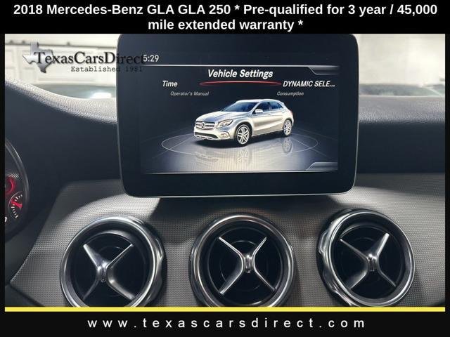 used 2018 Mercedes-Benz GLA 250 car, priced at $17,646