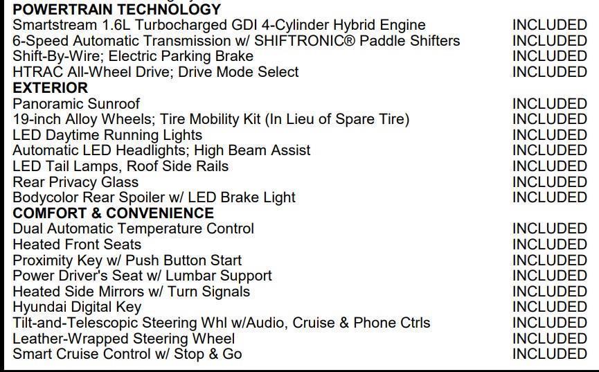used 2022 Hyundai TUCSON Hybrid car, priced at $18,988