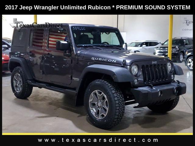 used 2017 Jeep Wrangler Unlimited car, priced at $24,524