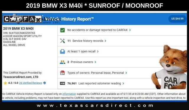 used 2019 BMW X3 car, priced at $27,988