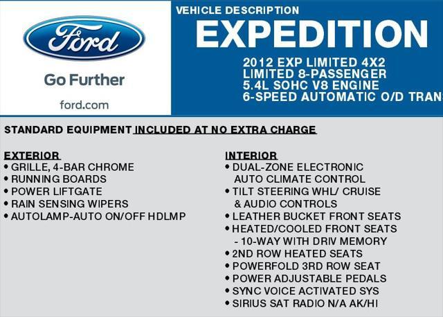 used 2012 Ford Expedition car, priced at $7,899