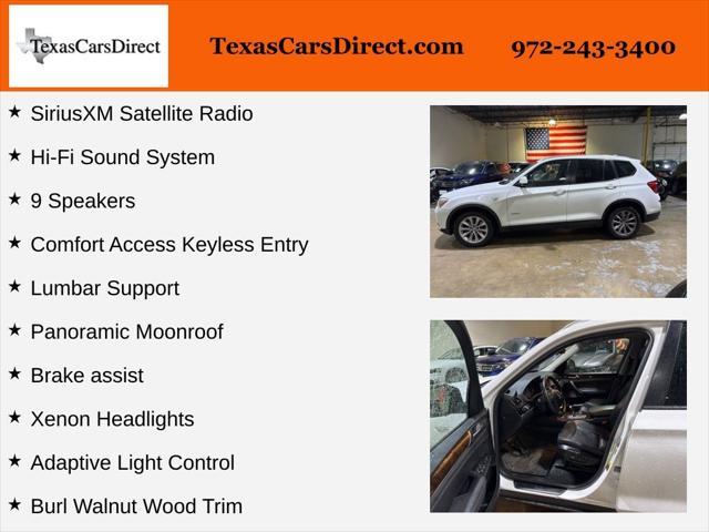used 2017 BMW X3 car, priced at $10,459