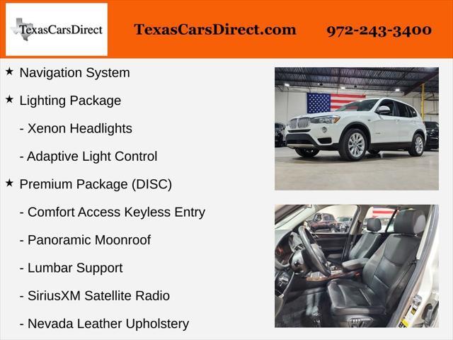 used 2017 BMW X3 car, priced at $10,459