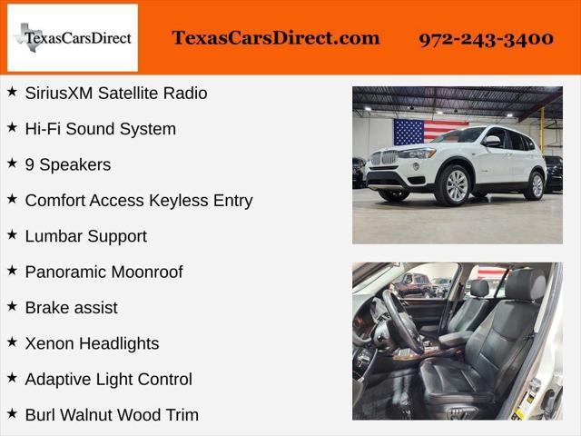 used 2017 BMW X3 car, priced at $10,459