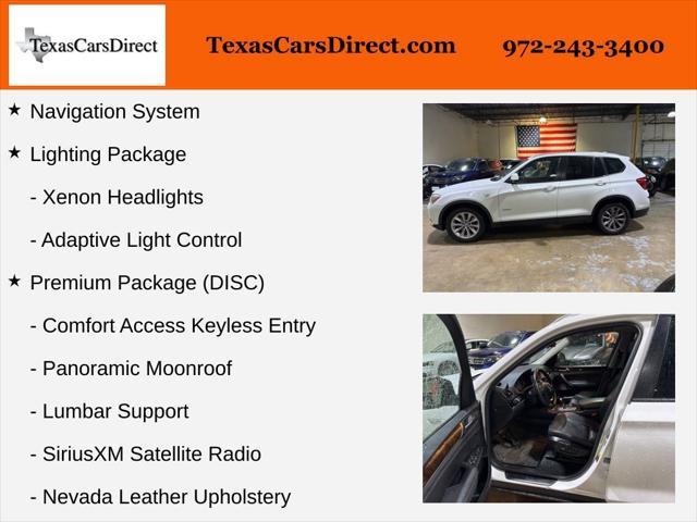 used 2017 BMW X3 car, priced at $10,459
