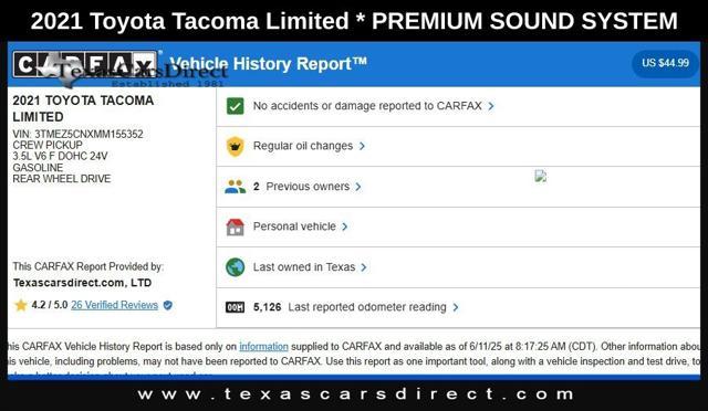 used 2021 Toyota Tacoma car, priced at $40,995