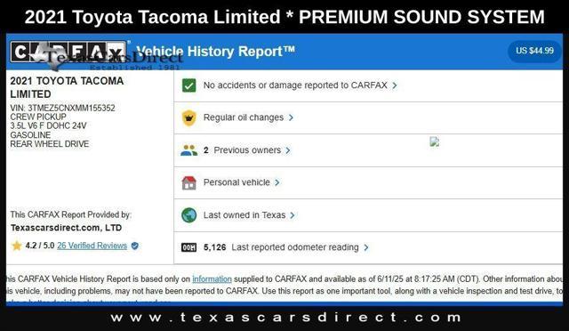 used 2021 Toyota Tacoma car, priced at $40,995