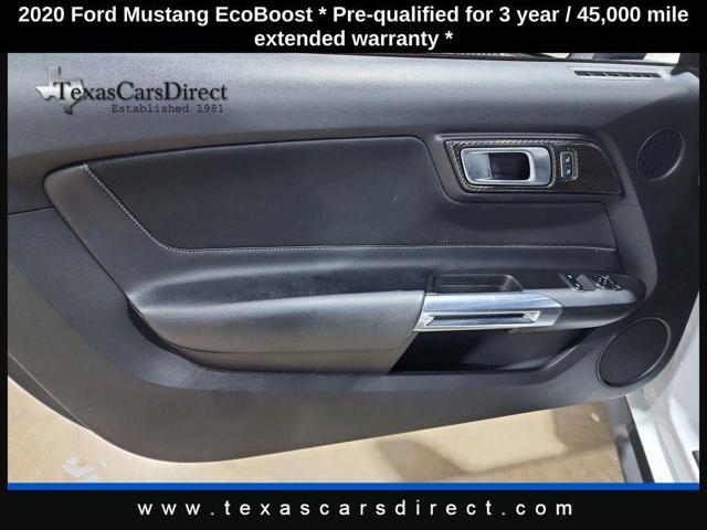 used 2020 Ford Mustang car, priced at $18,924