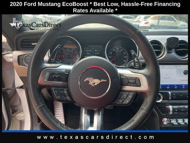 used 2020 Ford Mustang car, priced at $18,924
