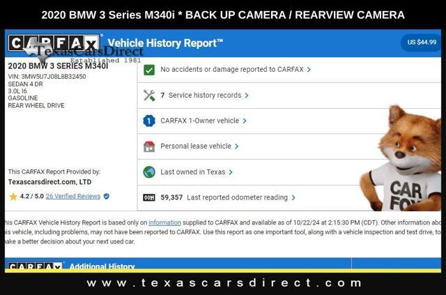 used 2020 BMW M340 car, priced at $36,597