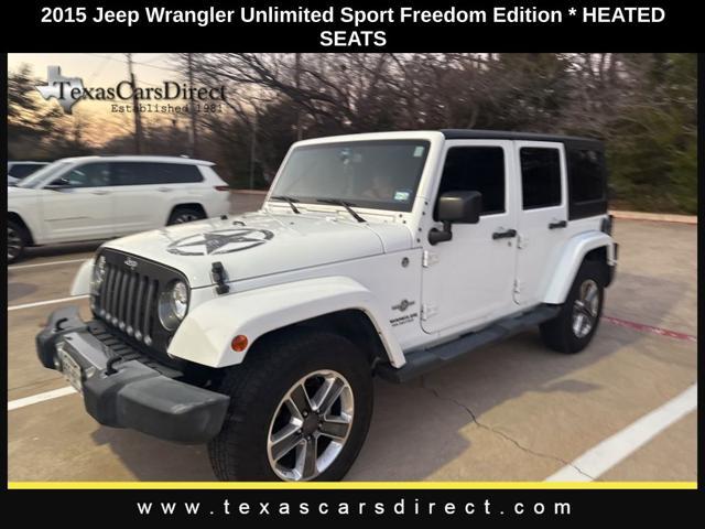 used 2015 Jeep Wrangler Unlimited car, priced at $15,564