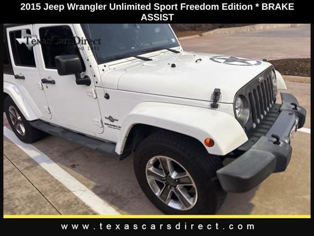 used 2015 Jeep Wrangler Unlimited car, priced at $15,564