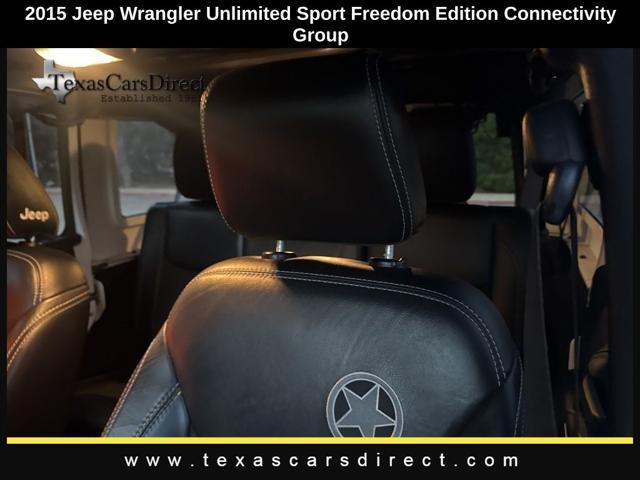 used 2015 Jeep Wrangler Unlimited car, priced at $15,564