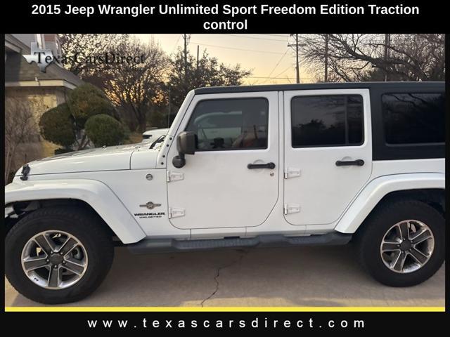 used 2015 Jeep Wrangler Unlimited car, priced at $15,564