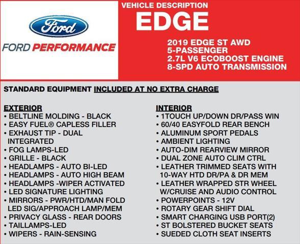 used 2019 Ford Edge car, priced at $16,998