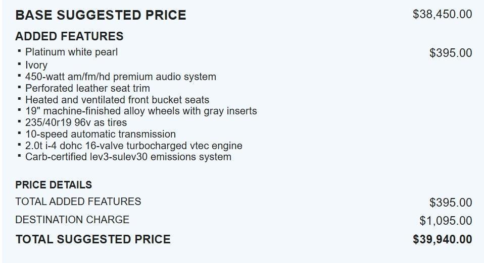 used 2022 Honda Accord car, priced at $27,800