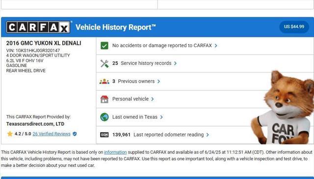 used 2016 GMC Yukon XL car, priced at $21,800
