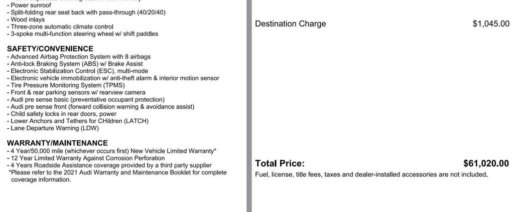 used 2021 Audi A6 car, priced at $32,897