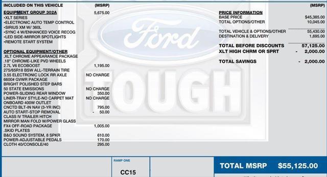 used 2022 Ford F-150 car, priced at $39,990