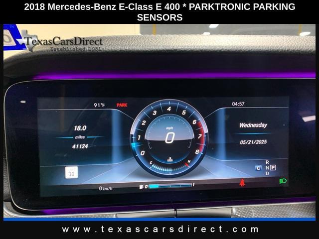 used 2018 Mercedes-Benz E-Class car, priced at $31,988