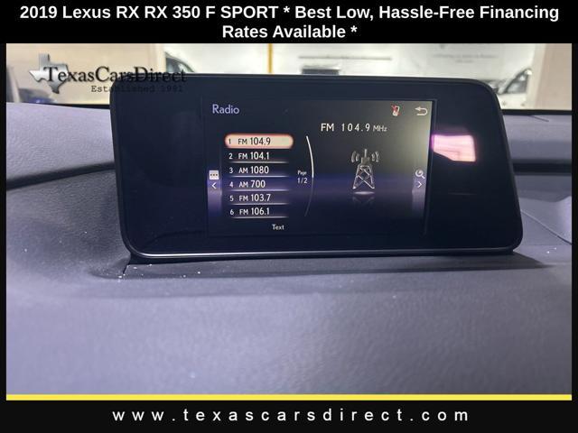 used 2019 Lexus RX 350 car, priced at $27,974