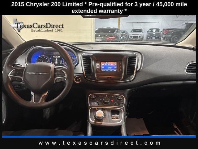 used 2015 Chrysler 200 car, priced at $9,657
