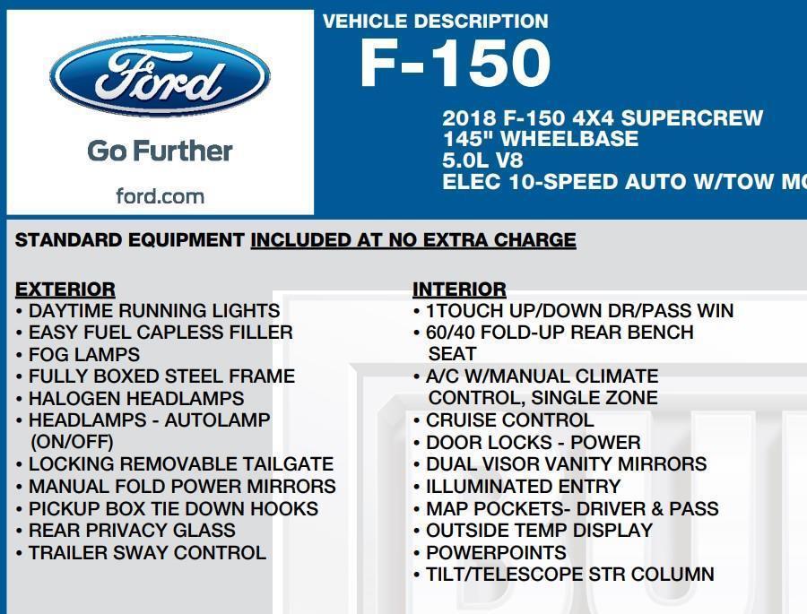used 2018 Ford F-150 car, priced at $24,988
