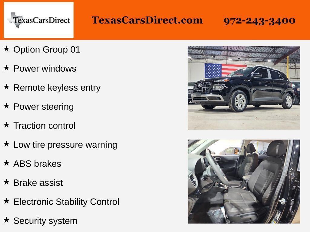 used 2020 Hyundai Venue car, priced at $15,800