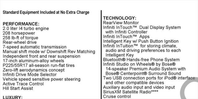 used 2016 INFINITI Q50 car, priced at $10,980