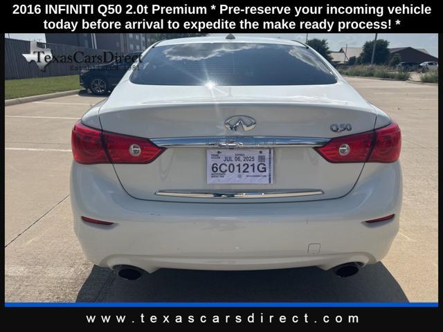 used 2016 INFINITI Q50 car, priced at $11,650