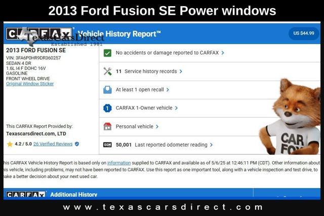 used 2013 Ford Fusion car, priced at $11,899