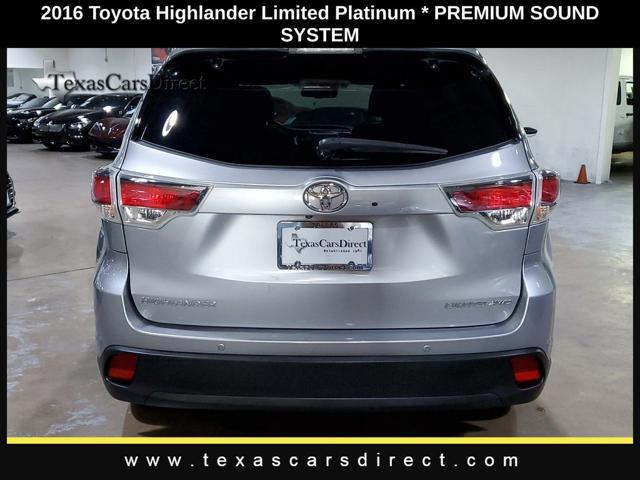 used 2016 Toyota Highlander car, priced at $16,790