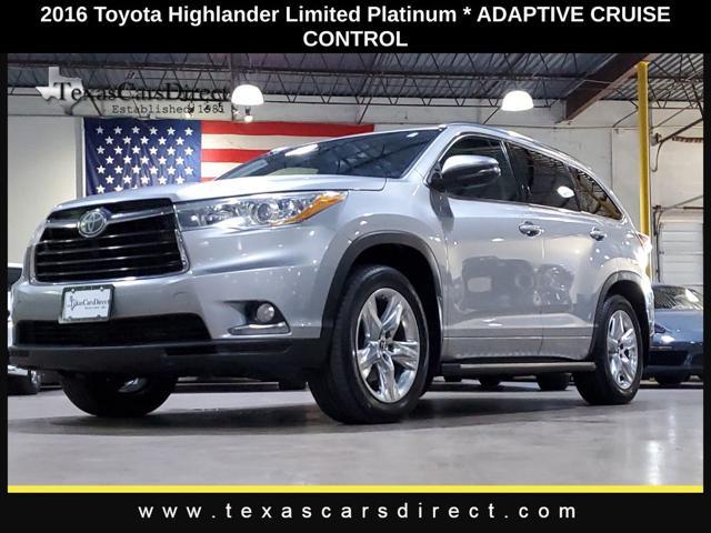 used 2016 Toyota Highlander car, priced at $16,790