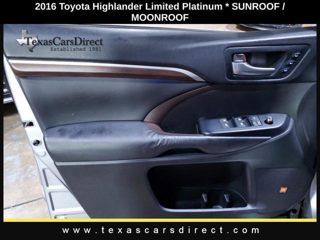 used 2016 Toyota Highlander car, priced at $16,790