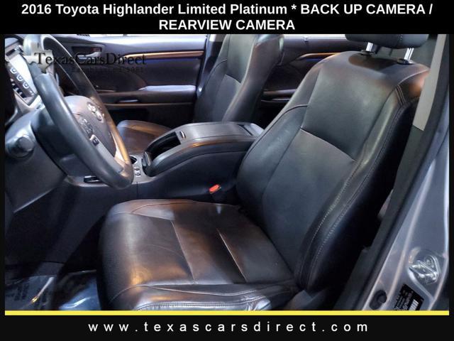 used 2016 Toyota Highlander car, priced at $16,790