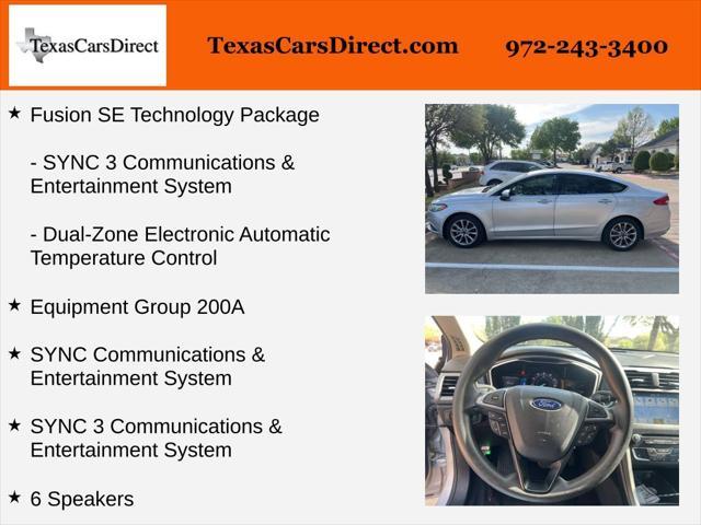 used 2017 Ford Fusion car, priced at $11,739