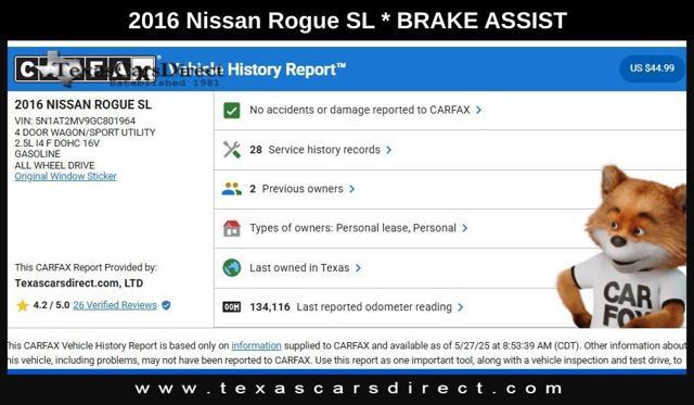 used 2016 Nissan Rogue car, priced at $9,976