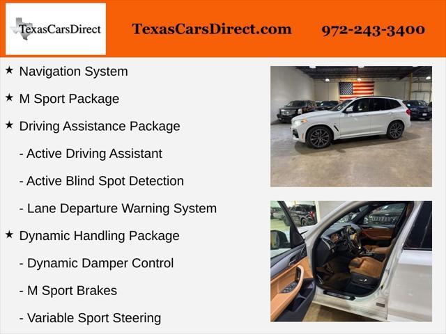 used 2019 BMW X3 car, priced at $24,995